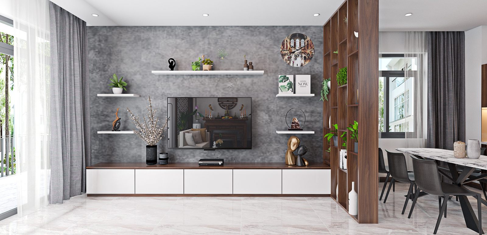 Thi công nội thất chuẩn bản vẽ 3D
