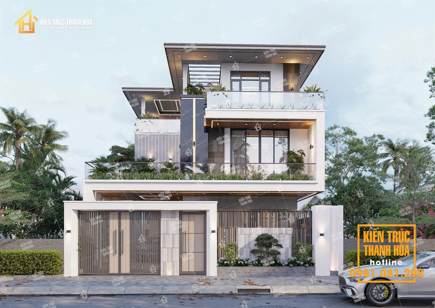 Biệt thự Mái Nhật - CĐT Anh Tuấn